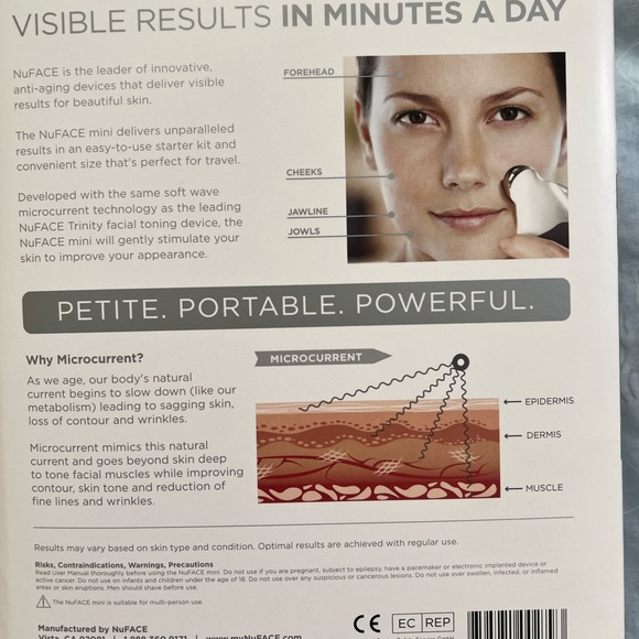 NuFace mini. Brand new. Opened but never used. - Picture 3 of 3